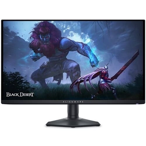 Alienware AW3225QF 32 inch 4K curved QD-OLED gaming monitor on a clean desk setup